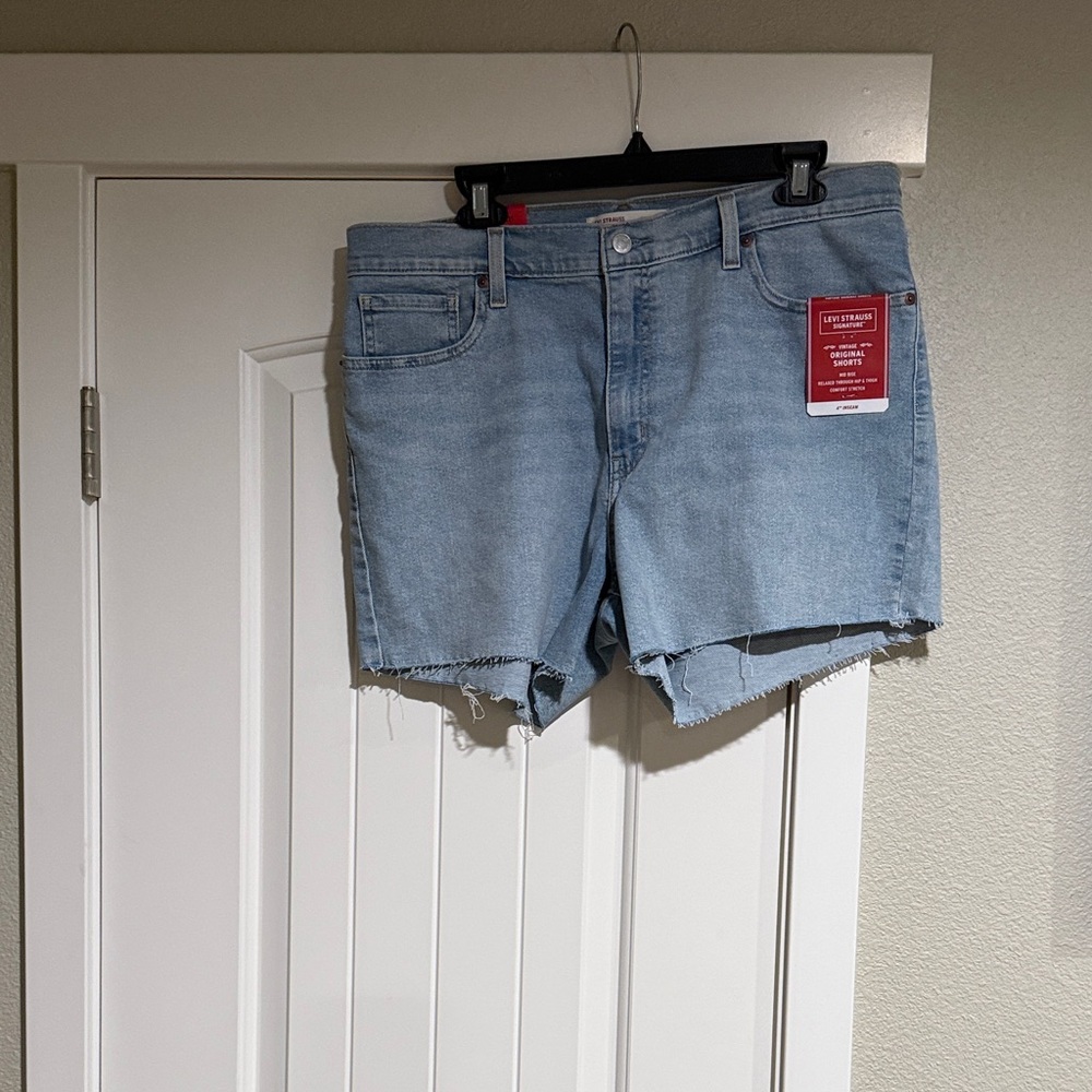 Levi's Light Blue Jean Shorts
